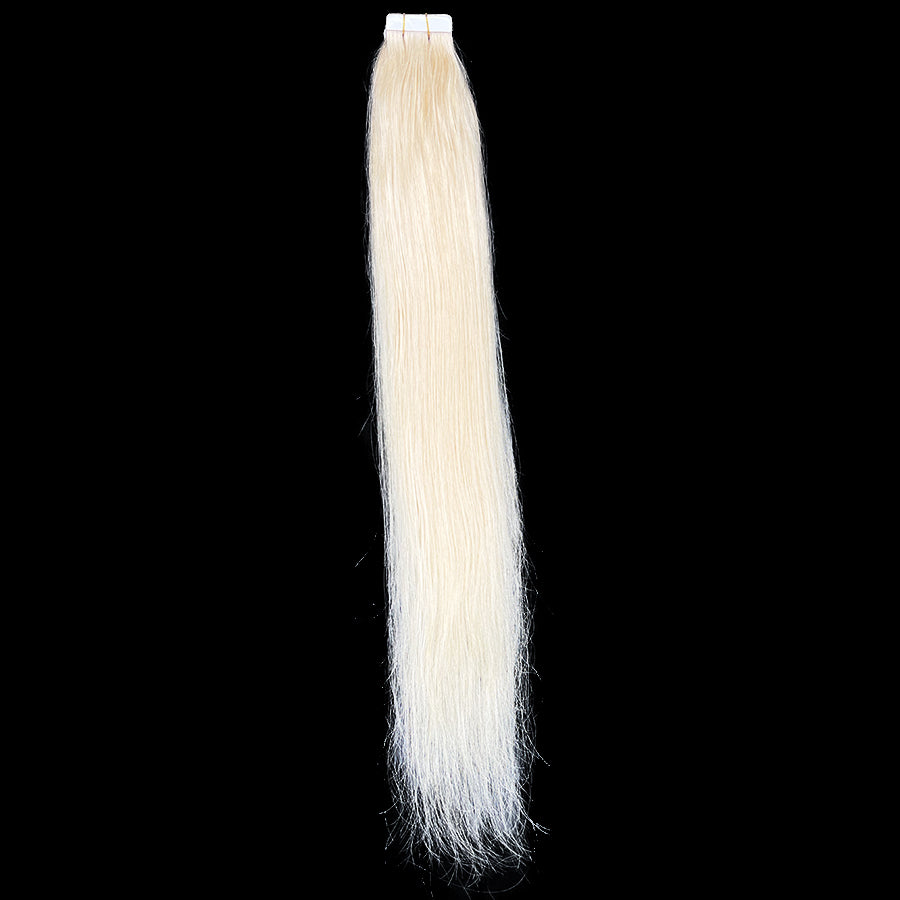 Cargar imagen en el visor de la galería, Extensión de cabello humano con cinta recta 8A Color n.º 1001 
