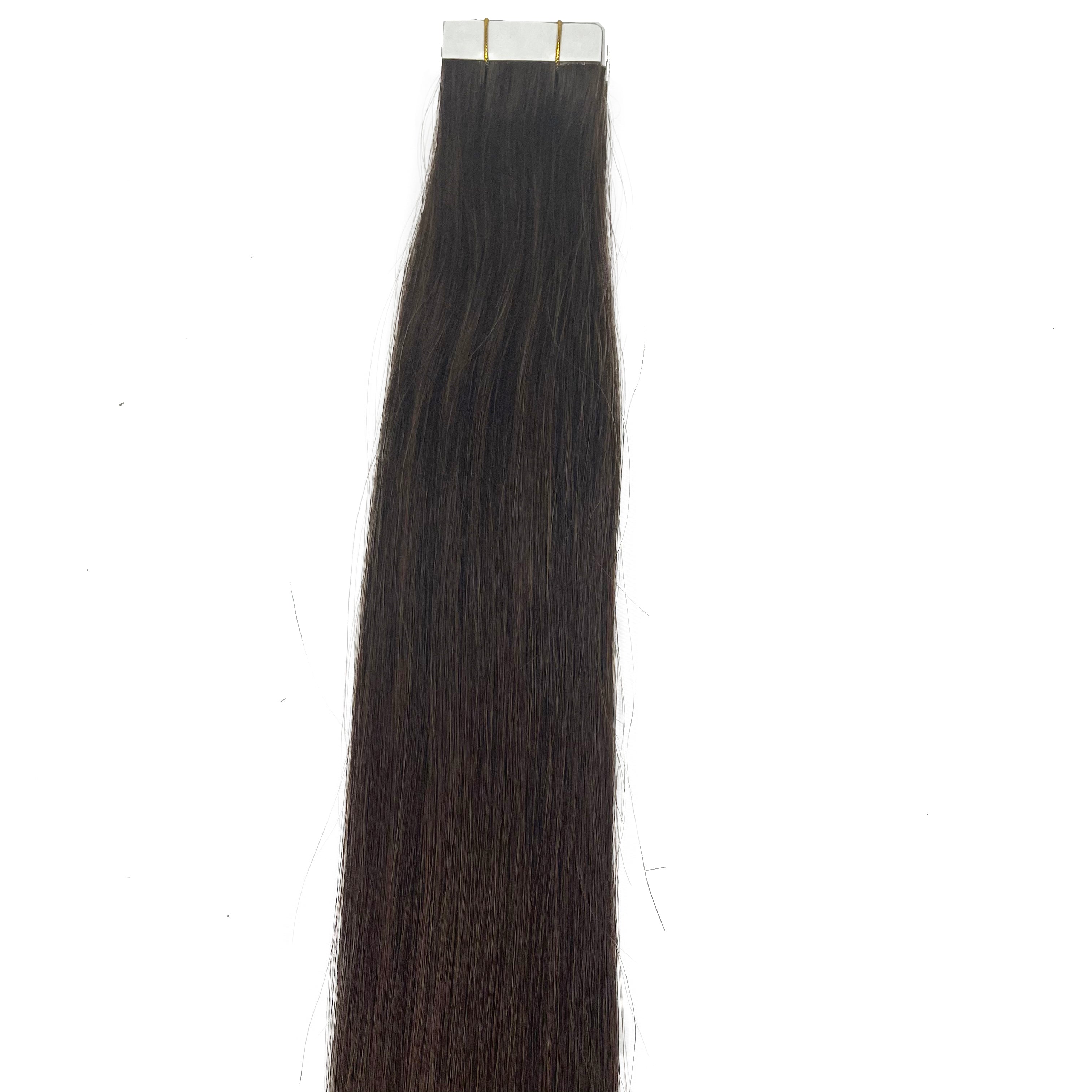 10A/8A Straight Tape-In Human Hair Extension Color 