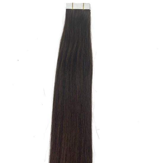 Cargar imagen en el visor de la galería, 10A/8A Straight Tape-In Human Hair Extension Color #2
