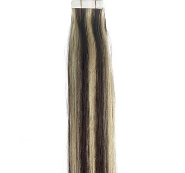 Extensión de cabello humano recto con cinta 10A/8A, color n.º 2/613 