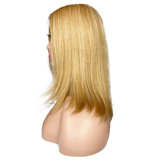 Load image into Gallery viewer, 9A Straight Monofilament Wig #27/613
