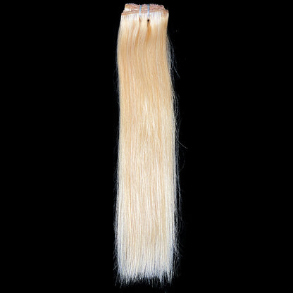 8A Straight Clip-In Human Hair Extension Color 