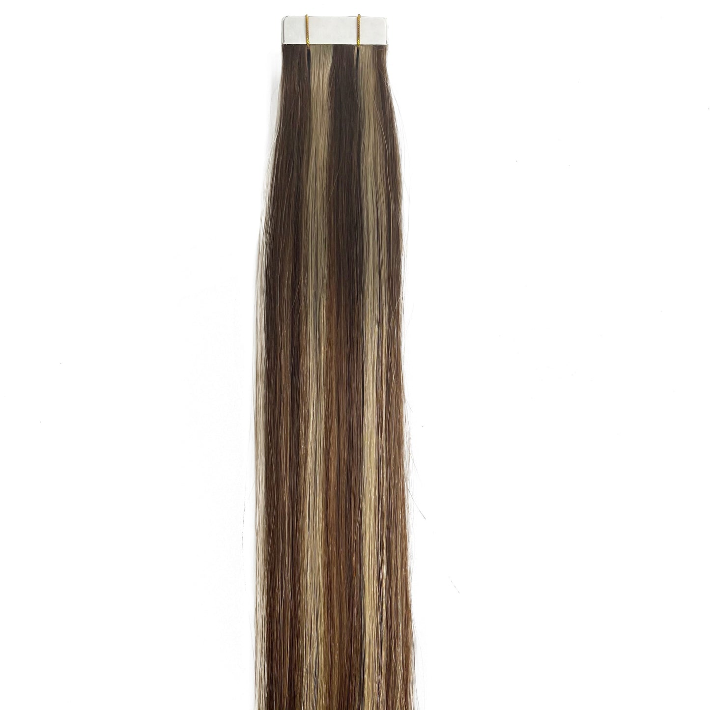 Load image into Gallery viewer, 10A Straight Tape-In Human Hair Extension Color #4/18
