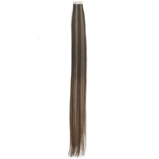 10A Straight Tape-In Human Hair Extension Color #4/18