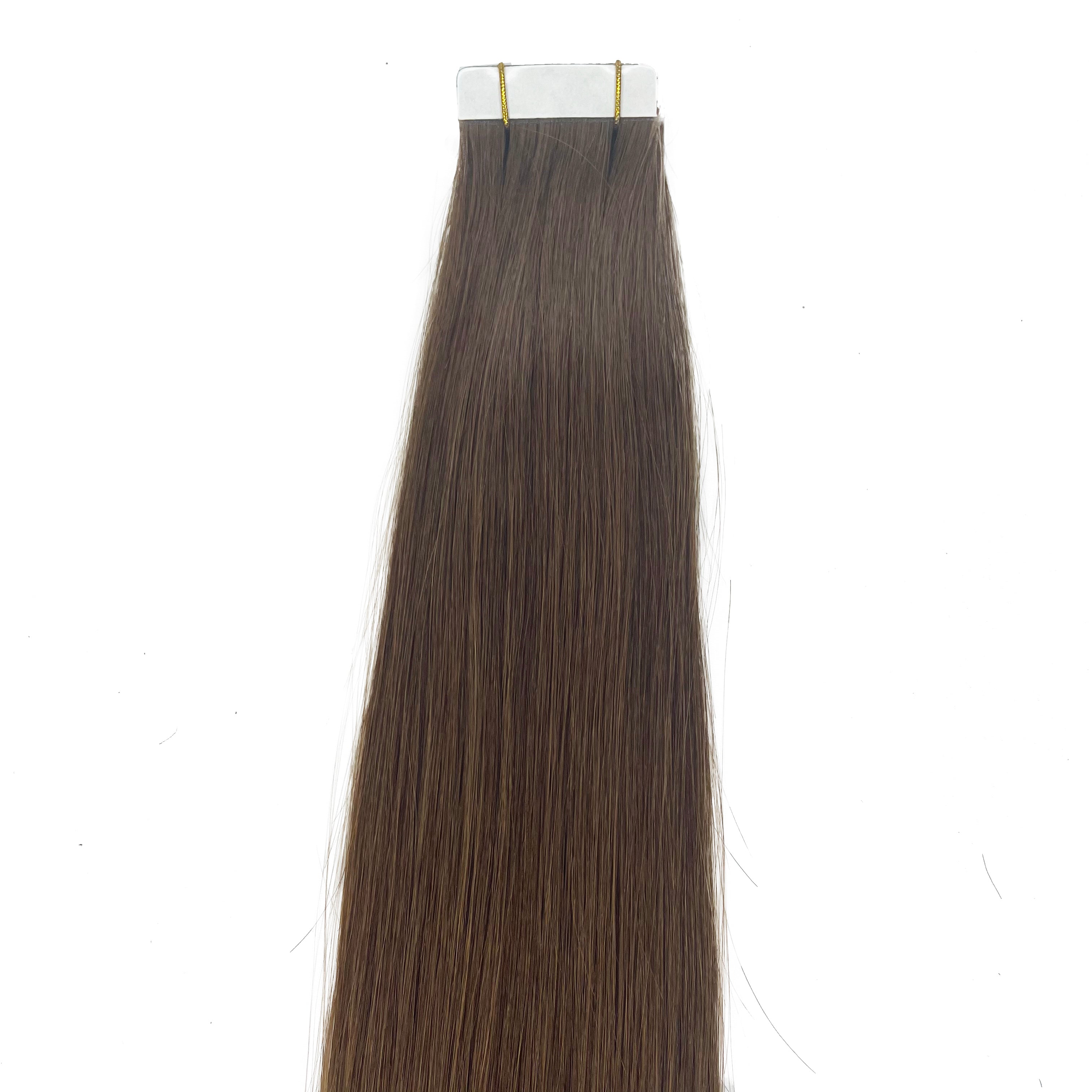 Extensión de cabello humano con cinta recta 10A, color n.º 4 