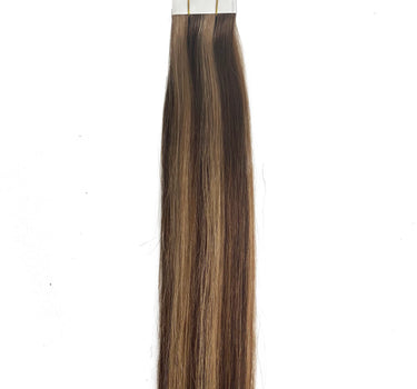 10A/8A Color de extensión de cabello humano con cinta recta P#4/8 
