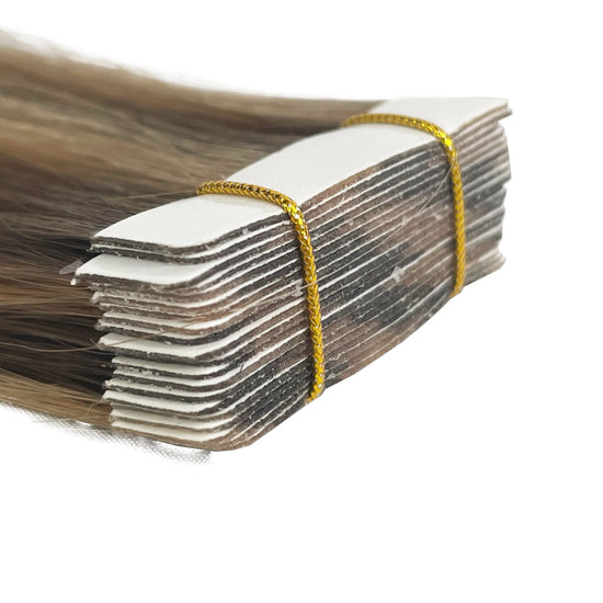 10A/8A Straight Tape-In Human Hair Extension Color P#4/8