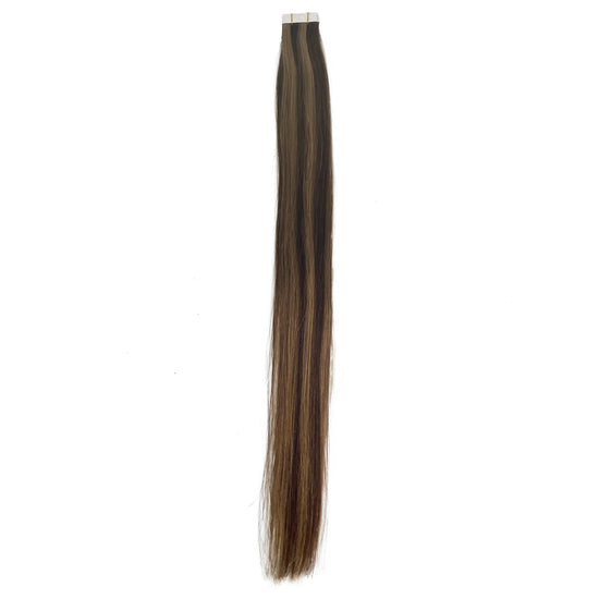 10A/8A Straight Tape-In Human Hair Extension Color P#4/8