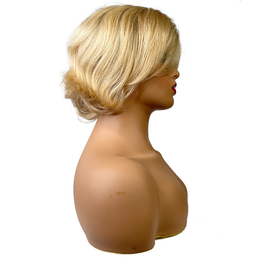 Machine Made Wave Human Hair Wigs 