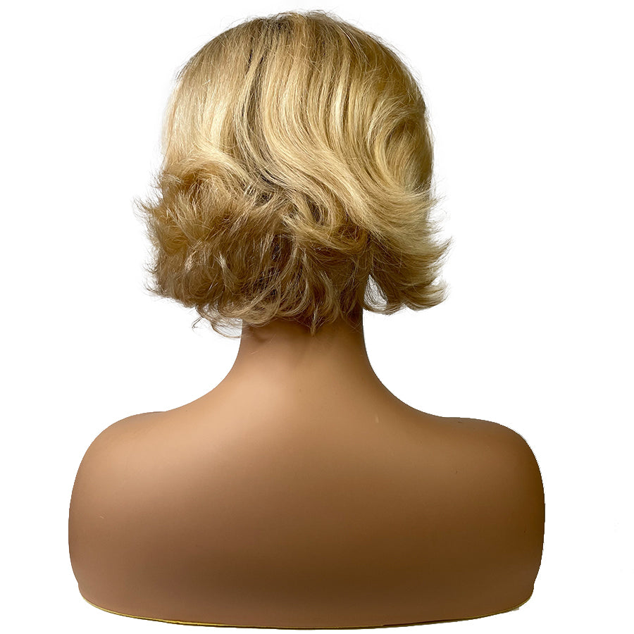 Machine Made Wave Human Hair Wigs 