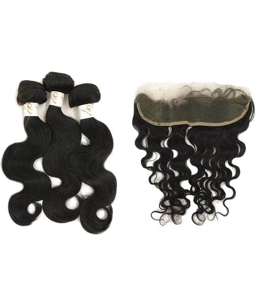 Load image into Gallery viewer, 7A Thailand 3 Bundle Set Body Wave w/ 13&amp;quot;X4&amp;quot; Lace Frontal
