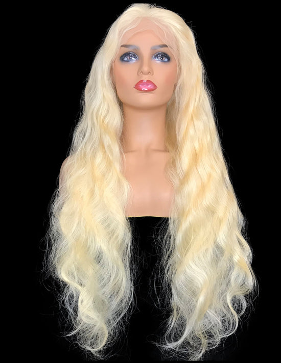 Swiss #613 Remy Body Wave Lace Frontal Human Hair Wig