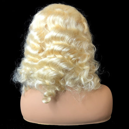 Deep Wave 13&quot;X 4&quot;Lace Frontal Bob Wig  Blonde 