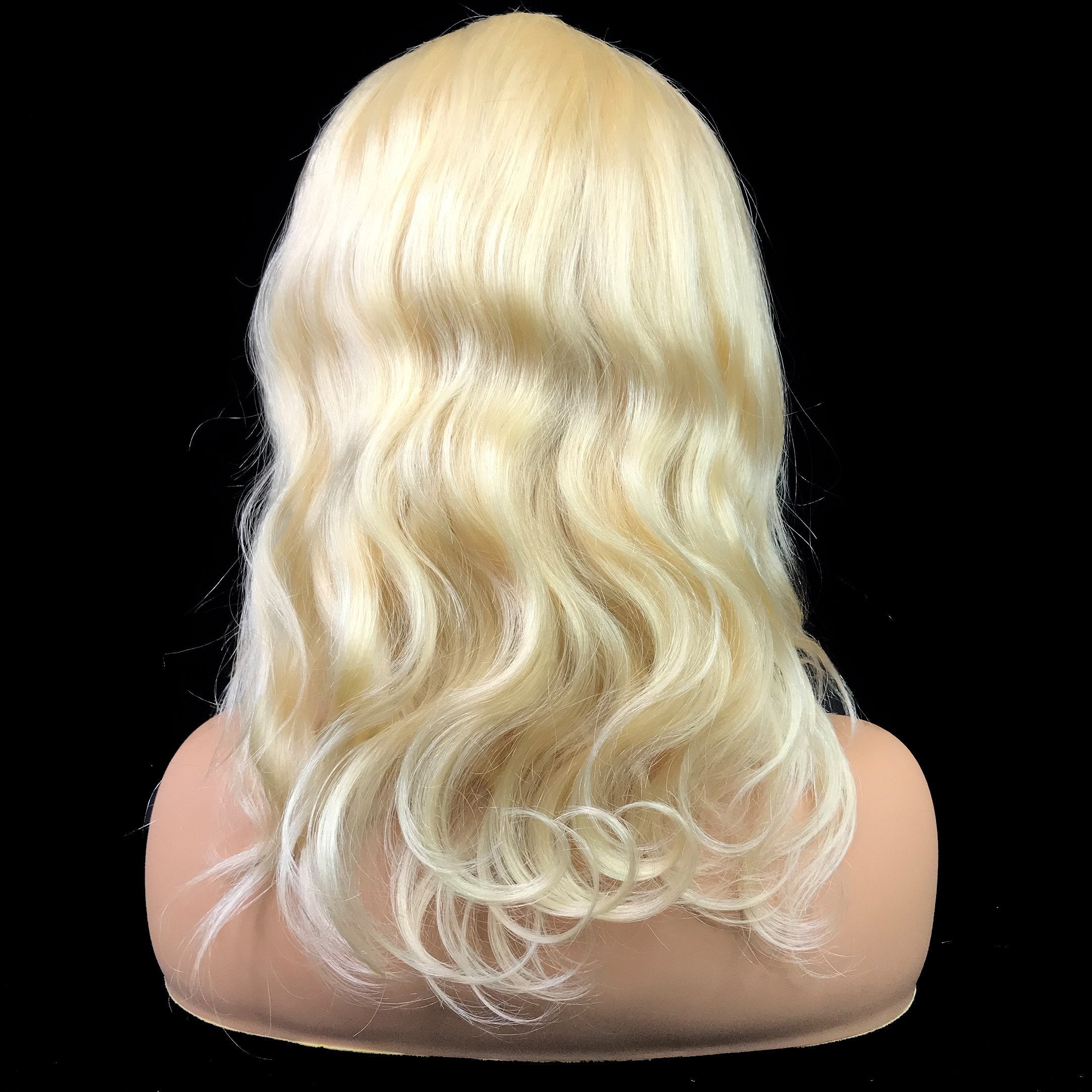 Body Wave 13 &quot;X 4&quot; Encaje Frontal Bob Peluca Rubio 
