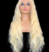 9A Grade Wavy 360 Lace Human Hair Wig  #613 - eHair Outlet