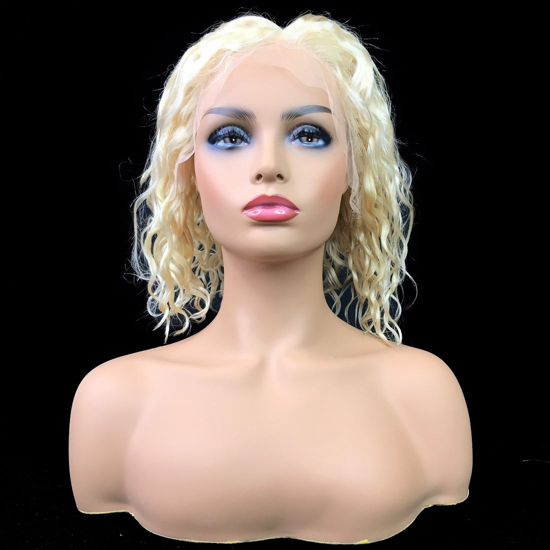 Water Wave  13"X 4"Lace Frontal Bob Wig  Blonde