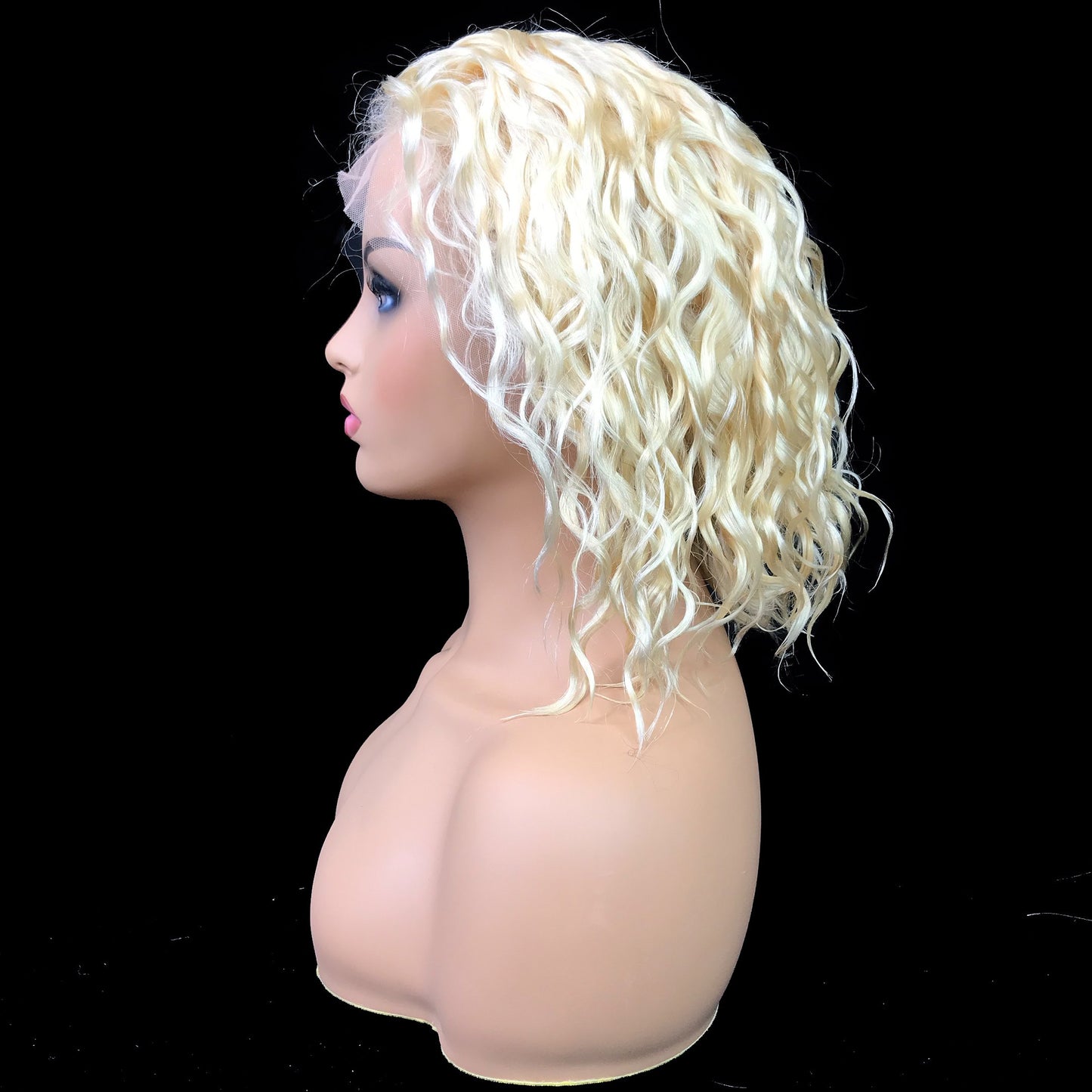 Water Wave  13"X 4"Lace Frontal Bob Wig  Blonde #613