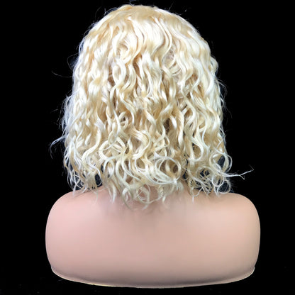 Onda de agua 13 &quot;X 4&quot; Encaje Frontal Bob Peluca Rubio 