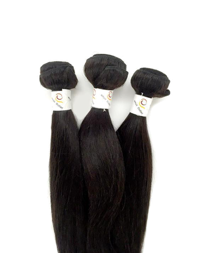 6A Indian 3 Bundle Set Straight Virgin Human Hair Extension 300g - eHair Outlet