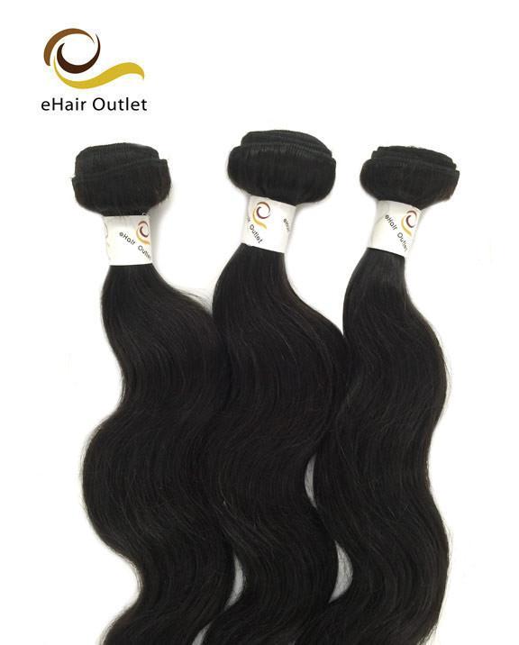 6A Indian 3 Bundle Set Body Wave Virgin Human Hair Extension 300g - eHair Outlet