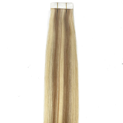 10A/8A Straight Tape-In Human Hair Extension Color 