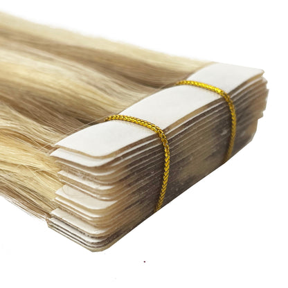 10A/8A Straight Tape-In Human Hair Extension Color 