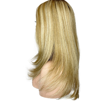 9A Straight Monofilament Wig ASH BLOND