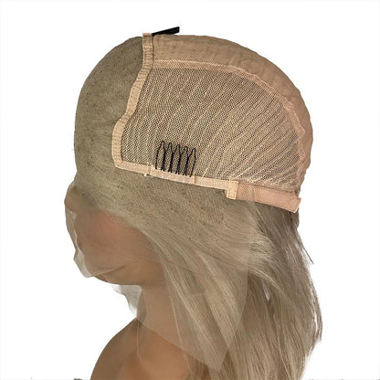 Straight 13&quot;X 6&quot;Lace Frontal Bob Wig  Ash Blonde