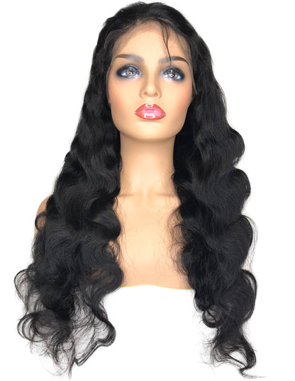 T-Part 8A Malaysian Body Wave Lace Frontal Human Hair Wig