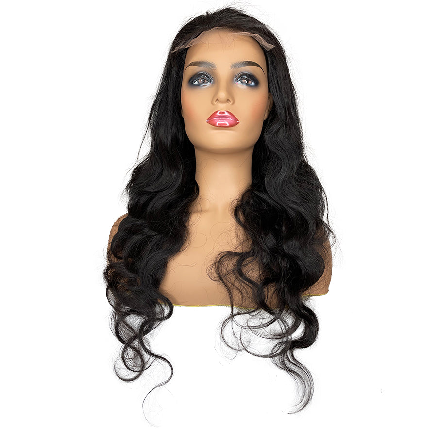 Swiss 8A Malaysian Body Wave Lace Closure Human Hair Wig