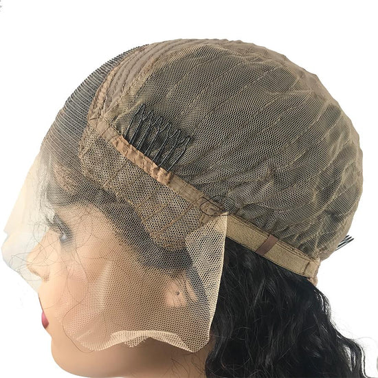 HD 8A Malaysian Deep Wave Lace Frontal Human Hair Wig