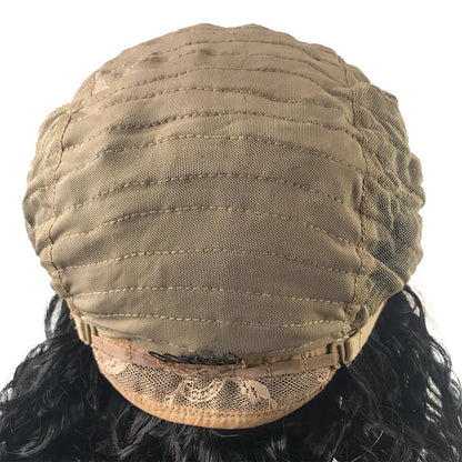 Peluca de cabello humano frontal de encaje de onda profunda de Malasia HD 8A 