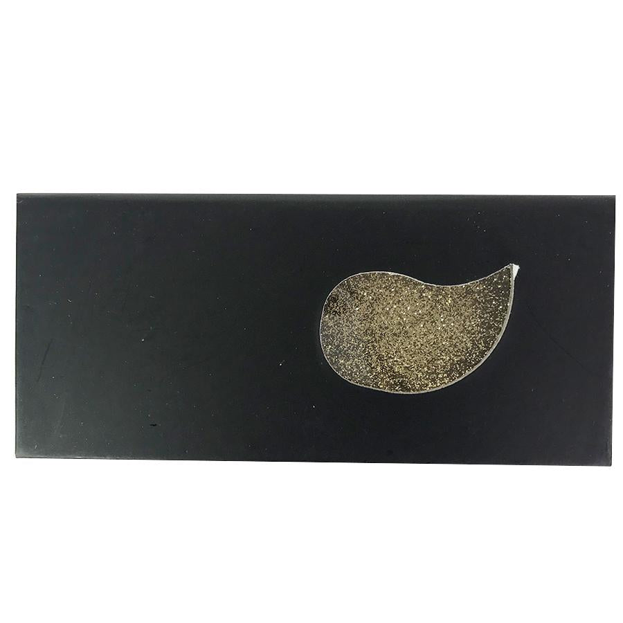 Black and Glitter Gold Empty Eyelash Box Small Gift Box One Window