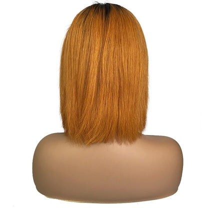 Straight 13&quot;X 6&quot;Lace Frontal Bob Wig 1B/27