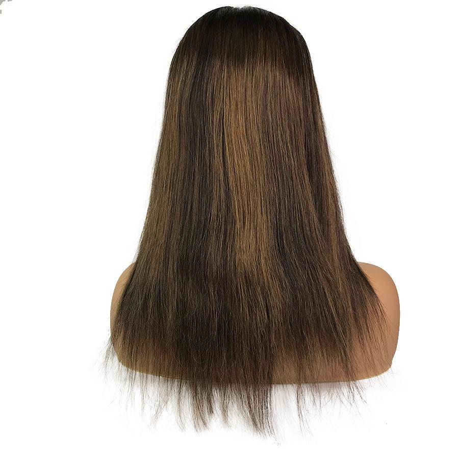 Peluca frontal de encaje recto Remy 