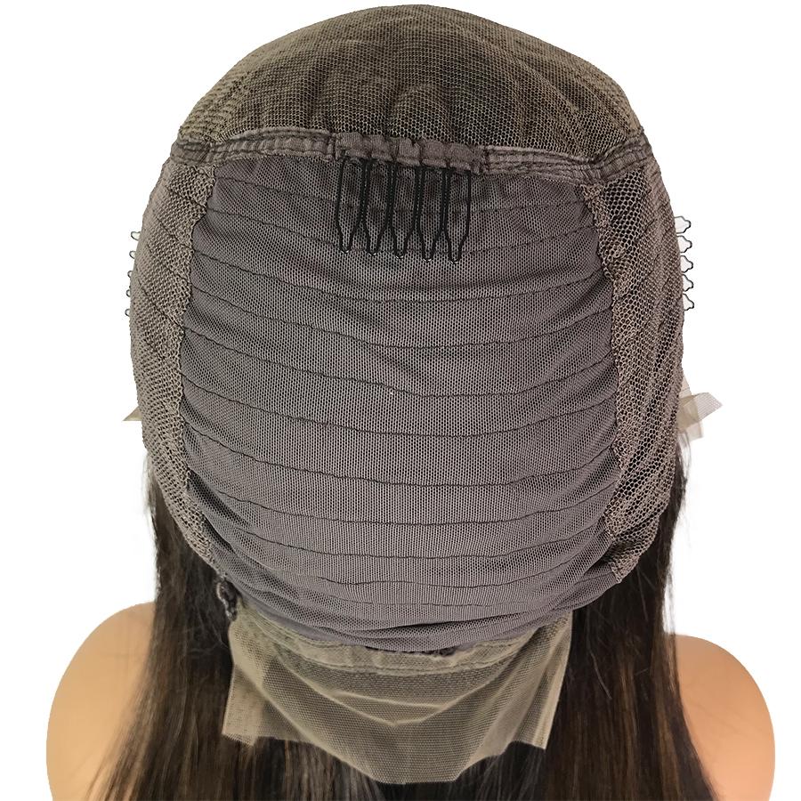 Peluca frontal de encaje recto Remy 