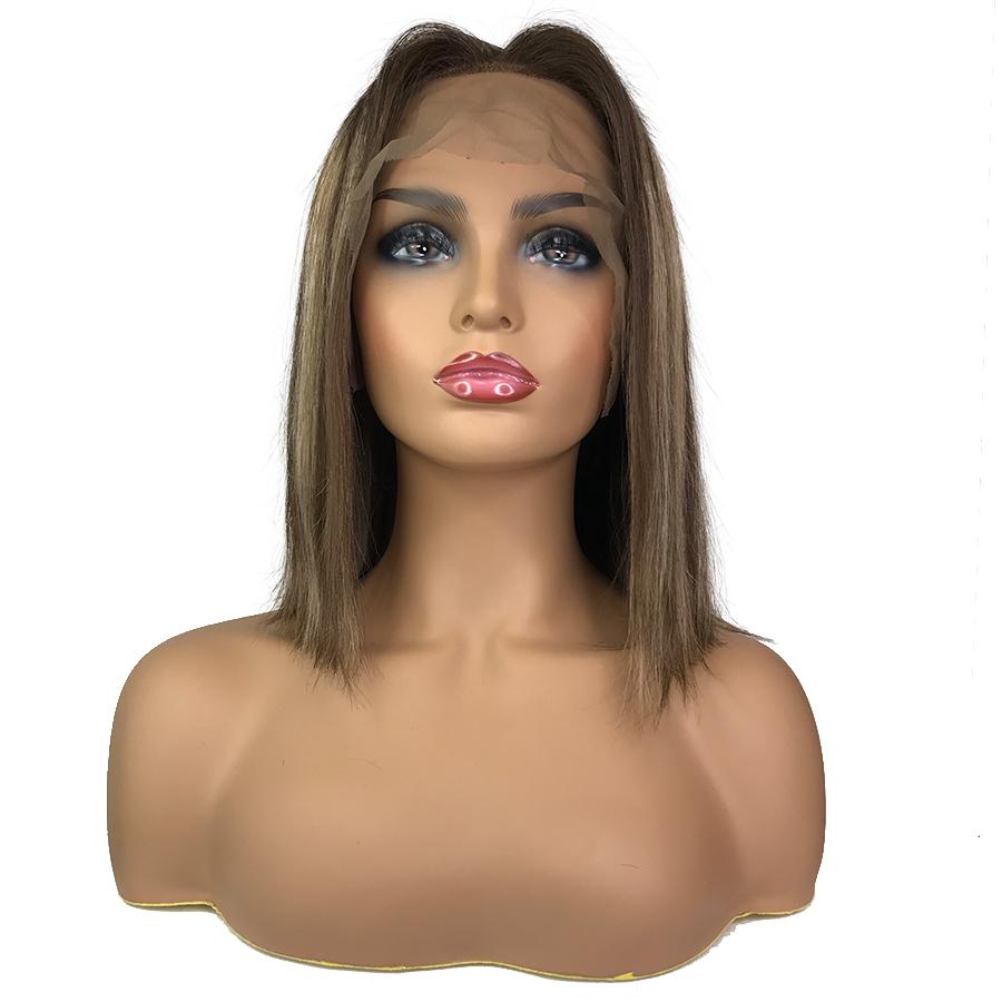 Peluca Bob recta de 13&quot;X4&quot; con encaje frontal 