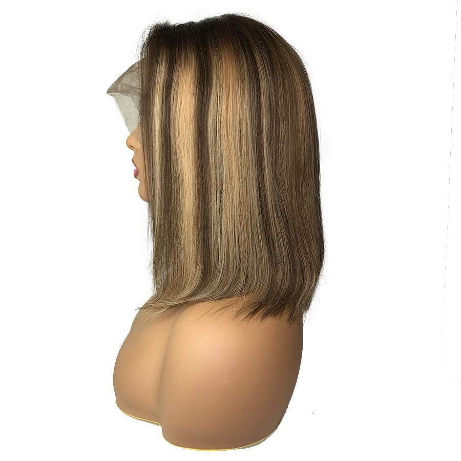 Peluca Bob recta de 13&quot;X4&quot; con encaje frontal 