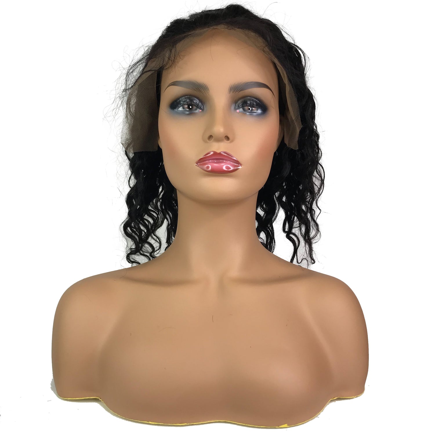 Deep Wave 13&quot;X 4&quot;Lace Frontal Bob Wig  Natural