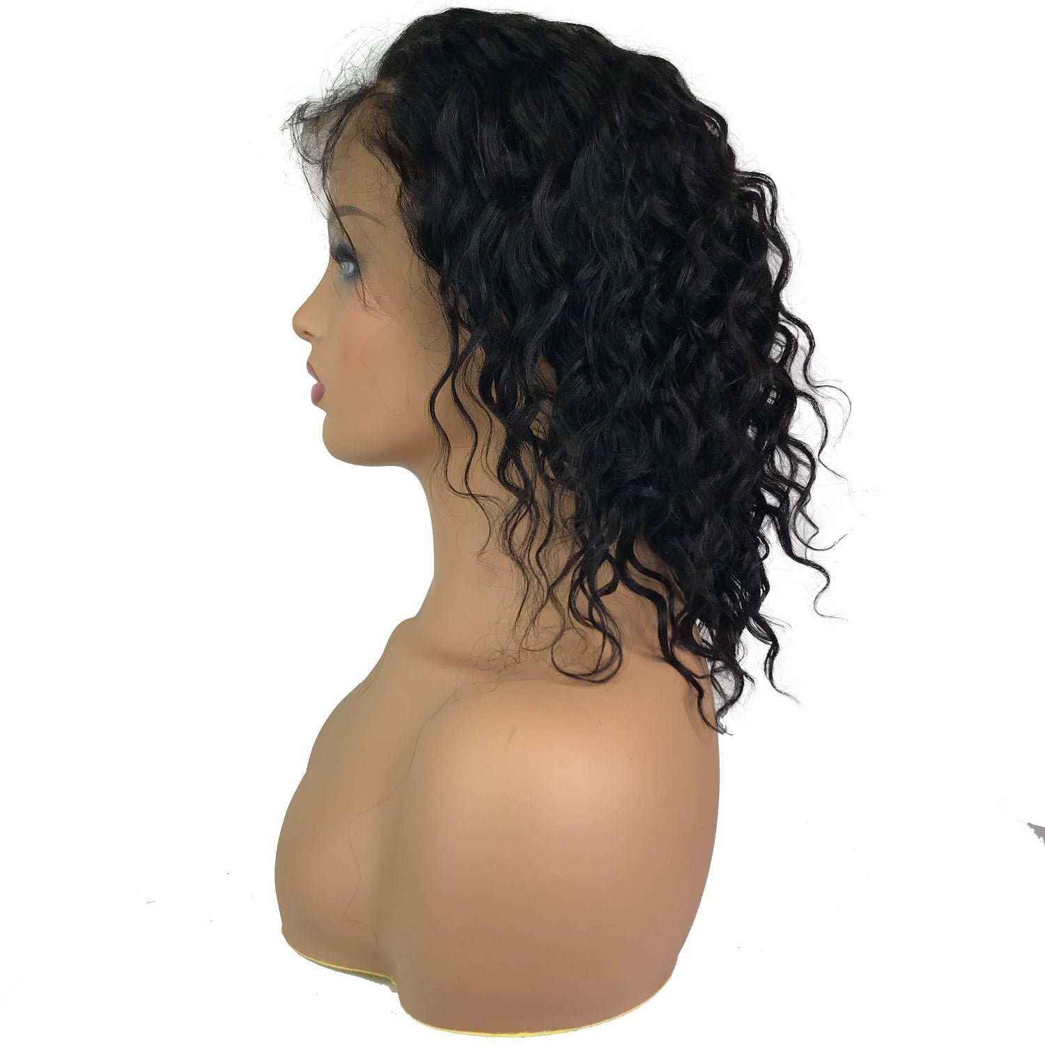 Deep Wave 13&quot;X 4&quot;Lace Frontal Bob Wig  Natural