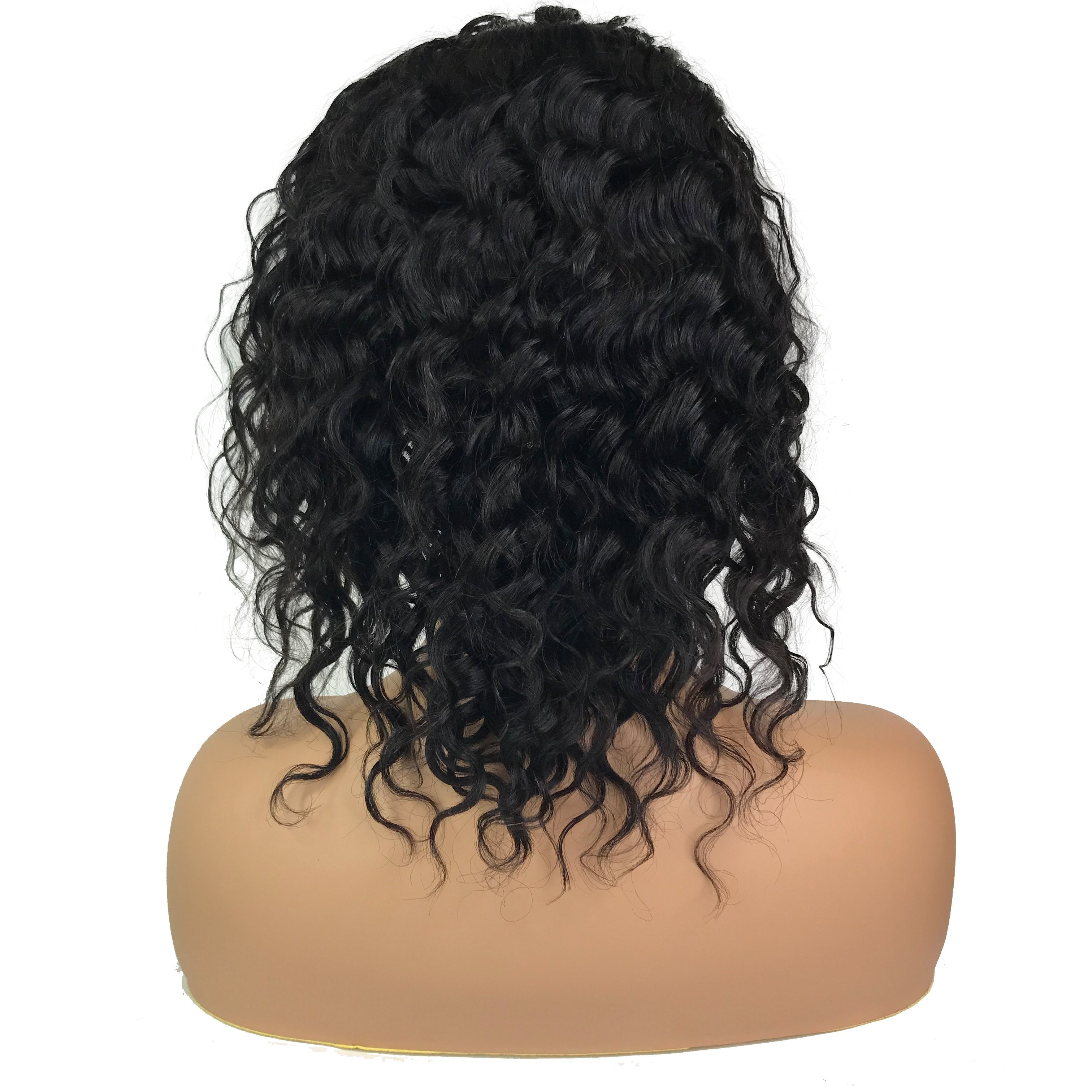 Deep Wave 13&quot;X 4&quot;Lace Frontal Bob Wig  Natural