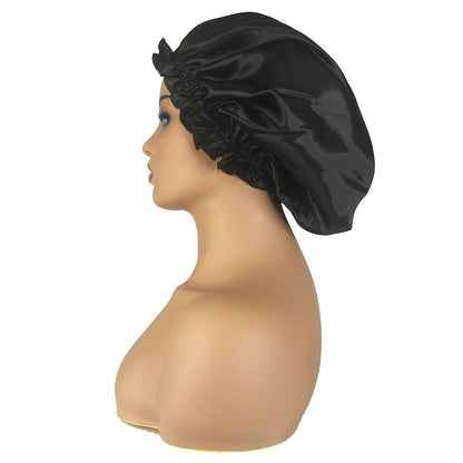 Satin Silk Bonnet Double Layer