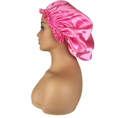 Satin Silk Bonnet Double Layer