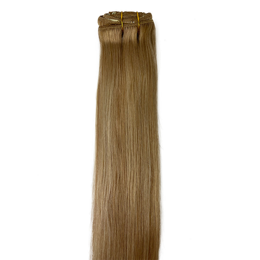 8A Straight Clip-In Human Hair Extension Color T