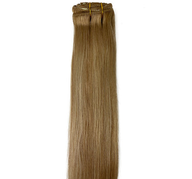 8A Straight Clip-In Human Hair Extension Color T#18-P#18/60