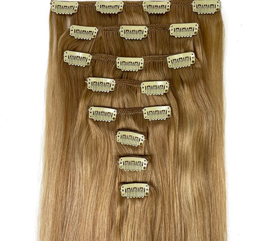 8A Straight Clip-In Human Hair Extension Color T#18-P#18/60