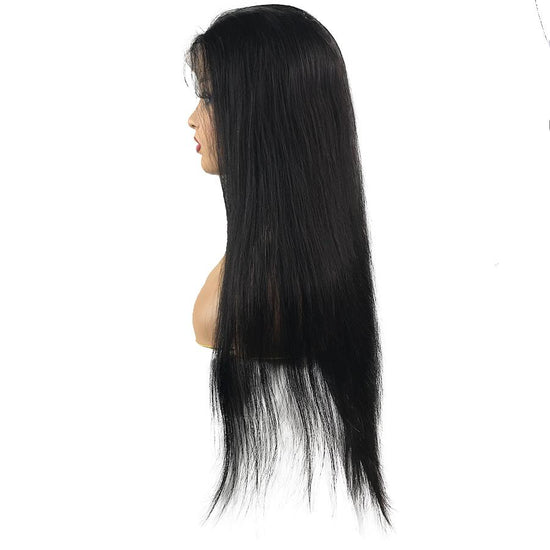Swiss 8A Malaysian Straight Lace Closure Human Hair Wig