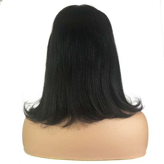 Load image into Gallery viewer, Remy Straight 4&amp;quot;X 4&amp;quot;Lace Closure Bob Wig  Natural
