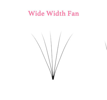 Pre-made Volume 5D Fans Invisible Base Eyelash Extensions 0.10mm C & D Curl  (12 Lines)