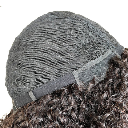 Machine Made Curly Human Hair Wigs